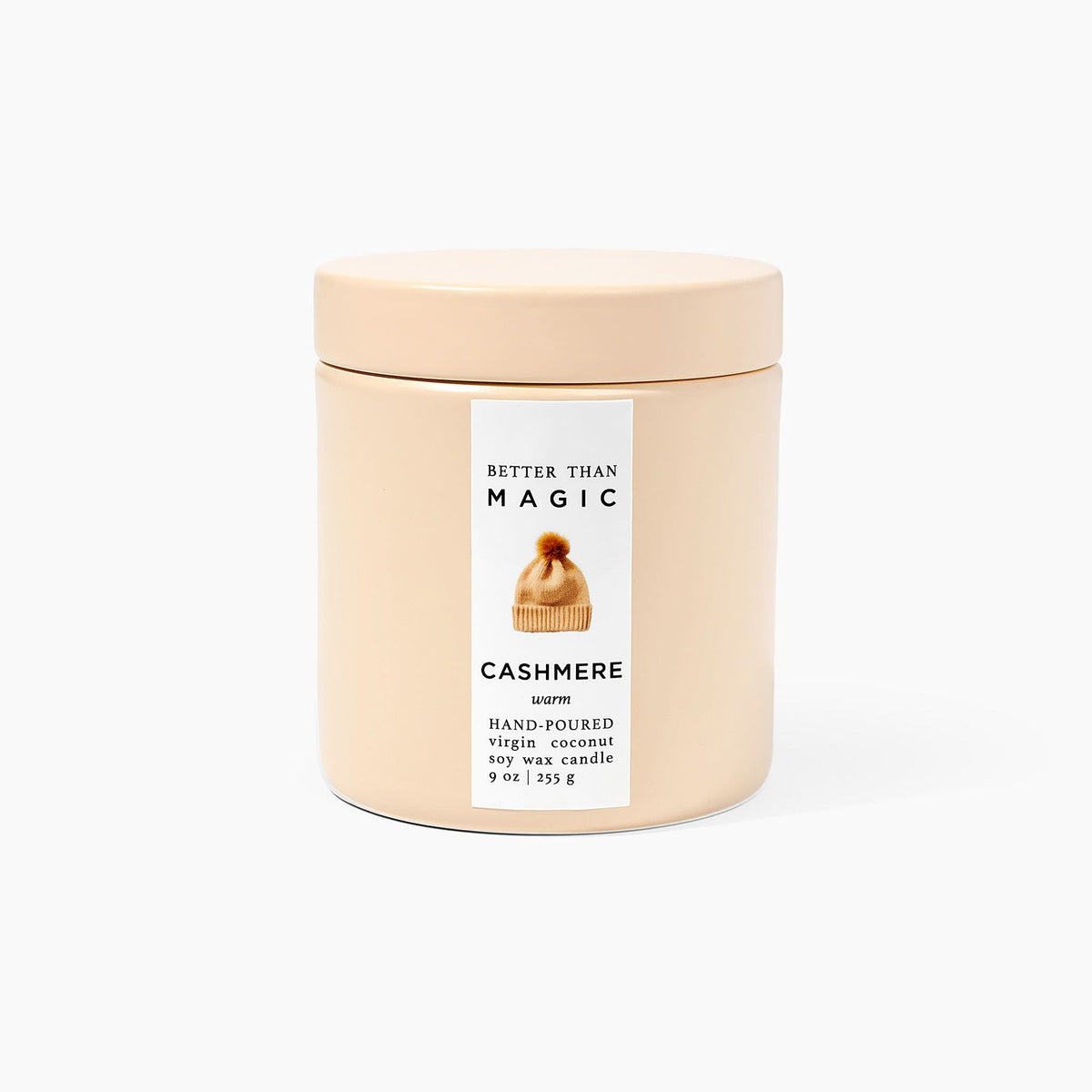 Better Than Magic Virgin Coconut Soy Wood Wick Candle in Cashmere