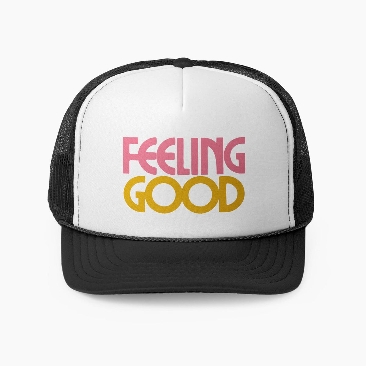 Feeling Good Trucker Hat Black