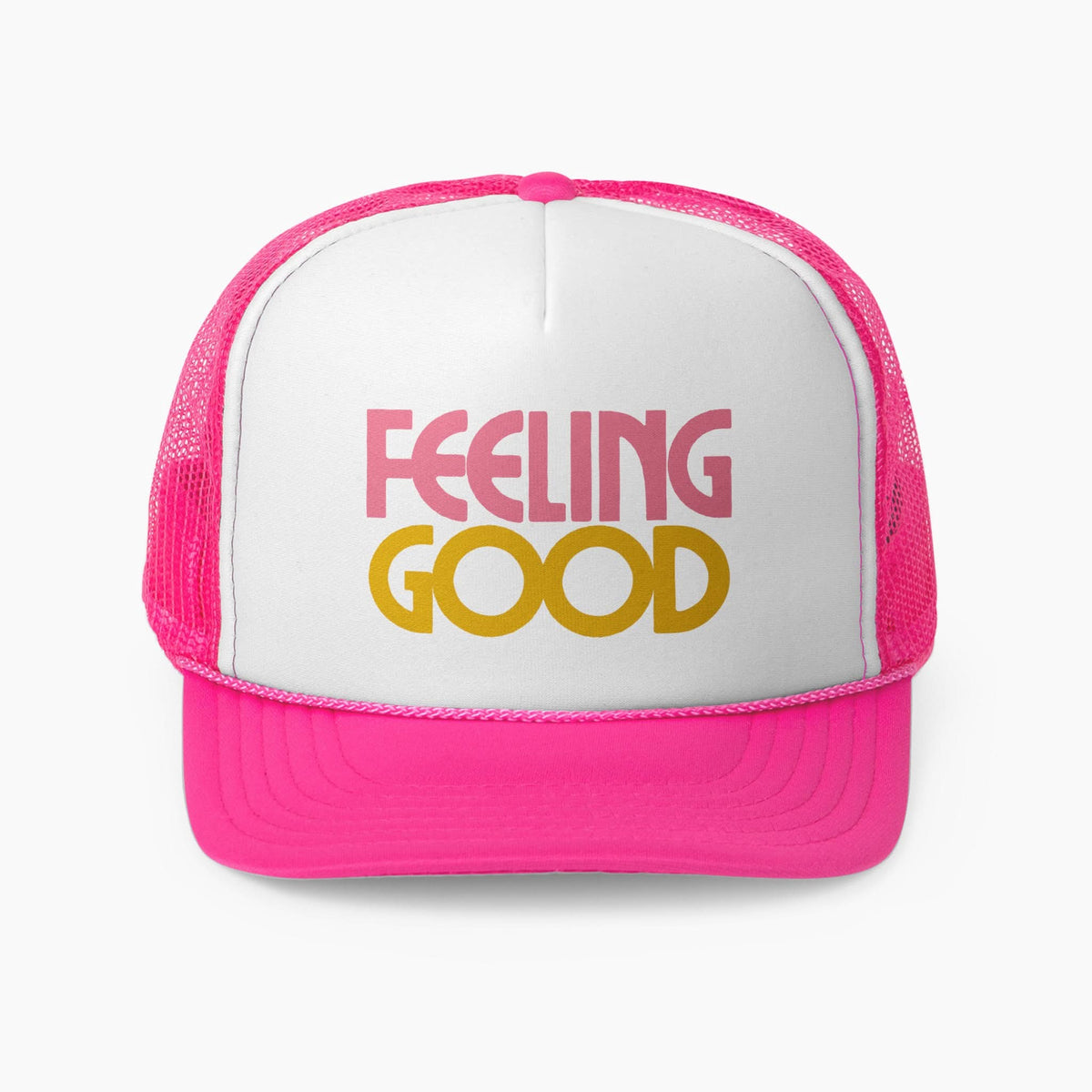 Feeling Good Trucker Hat Pink