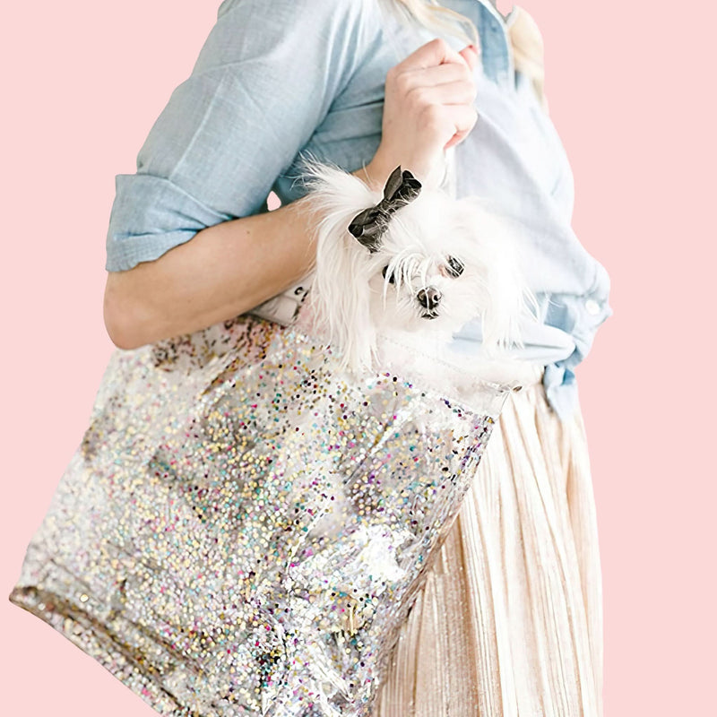 Glittery Confetti Tote Bag