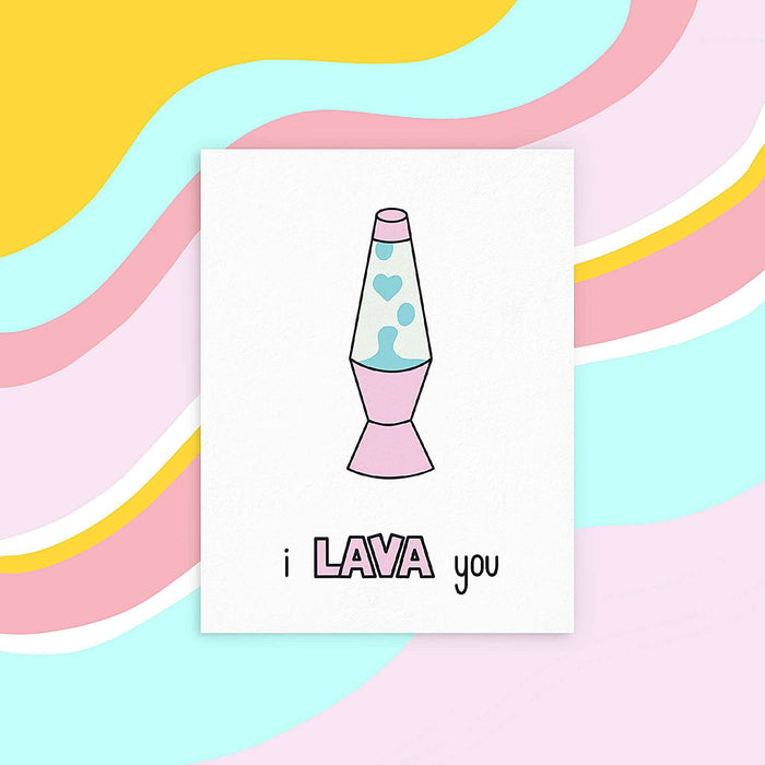 I Lava You Letterpress Greeting Card
