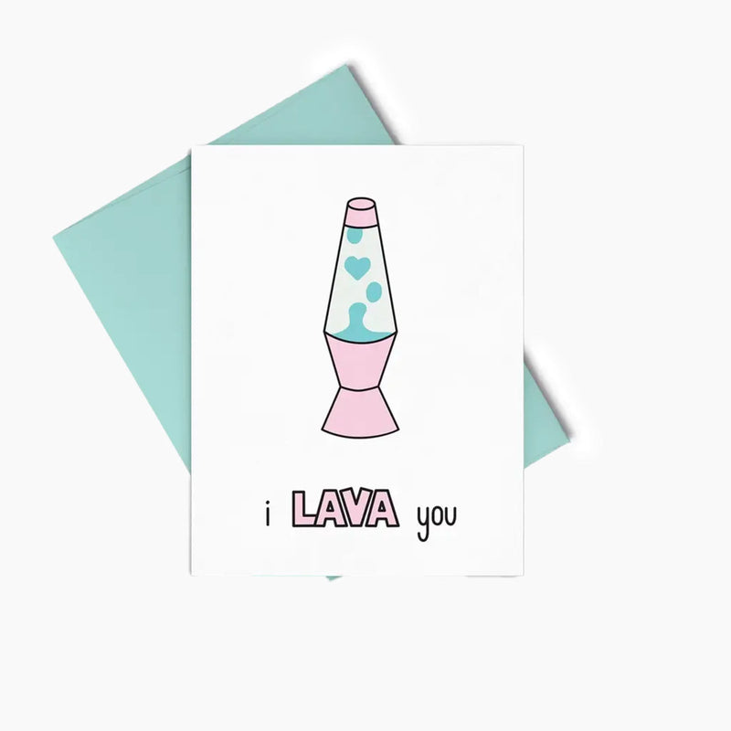 I Lava You Letterpress Greeting Card