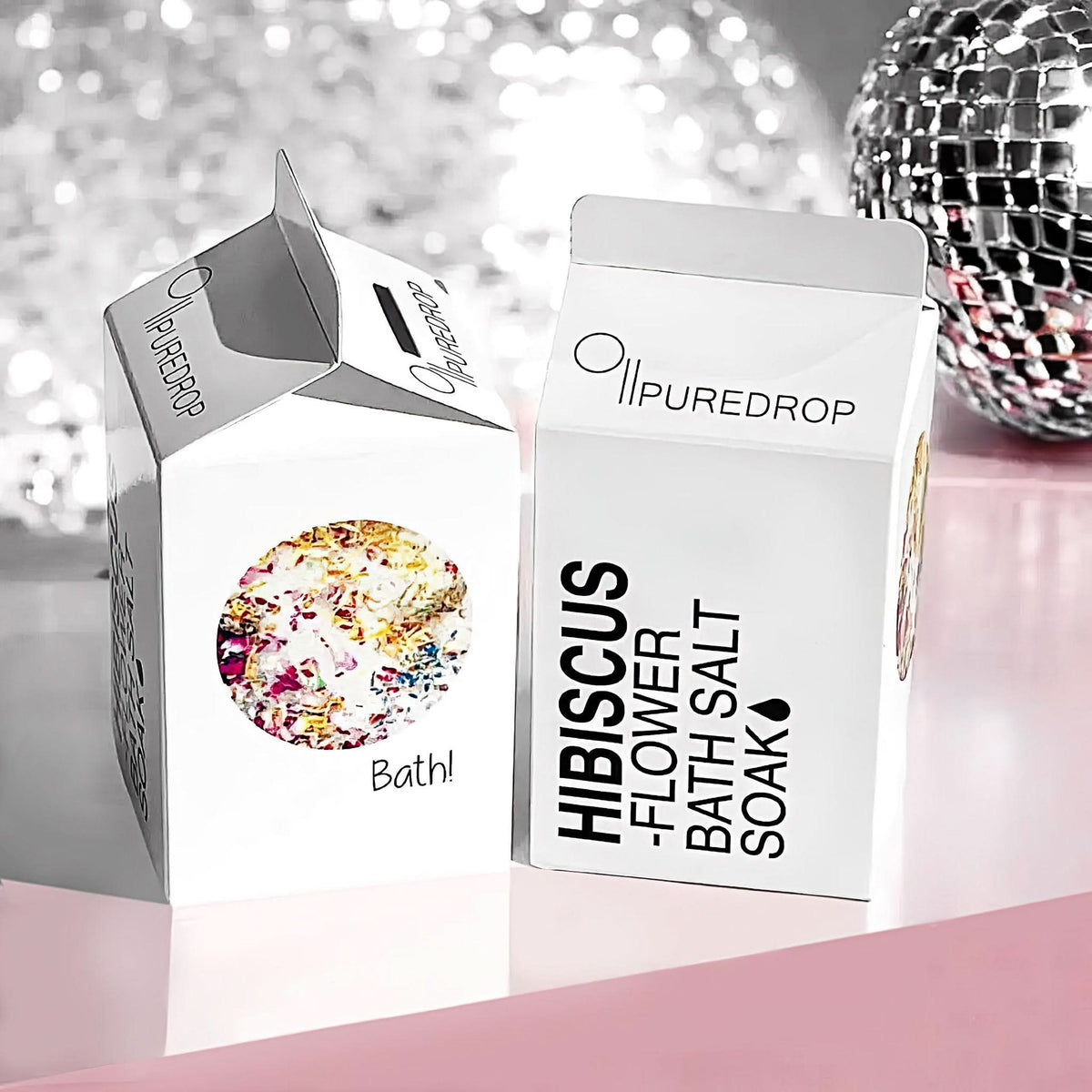 Pure Drop Hibiscus Flower Bath Salt Soak